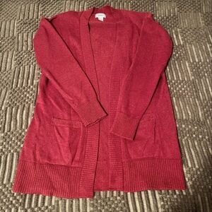 Red old navy cardigan